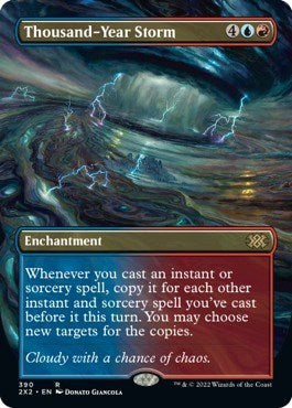 Thousand-Year Storm (Borderless) (Double Masters 2022) Near Mint Foil
