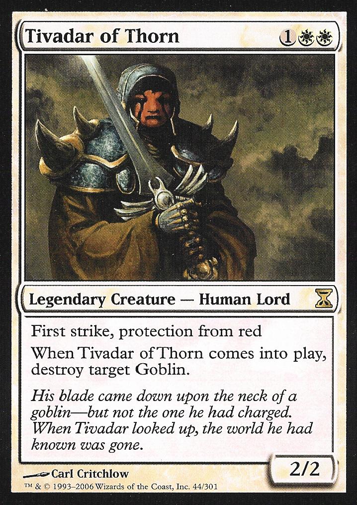 Tivadar of Thorn (Time Spiral) Medium Play