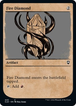 Fire Diamond (Showcase) (Commander Legends: Battle for Baldur's Gate) Light Play