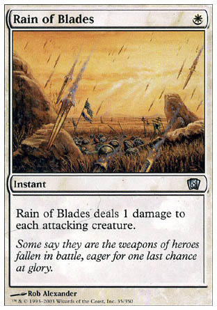 Rain of Blades (8th Edition) Medium Play