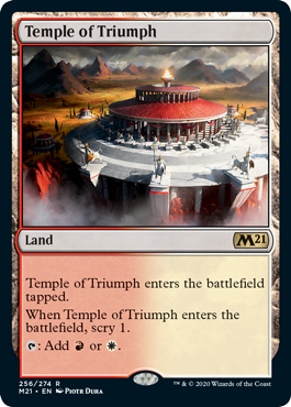 Temple of Triumph (Magic 2021 Core Set) Light Play