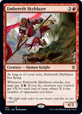 Embereth Skyblazer (Throne of Eldraine) Light Play