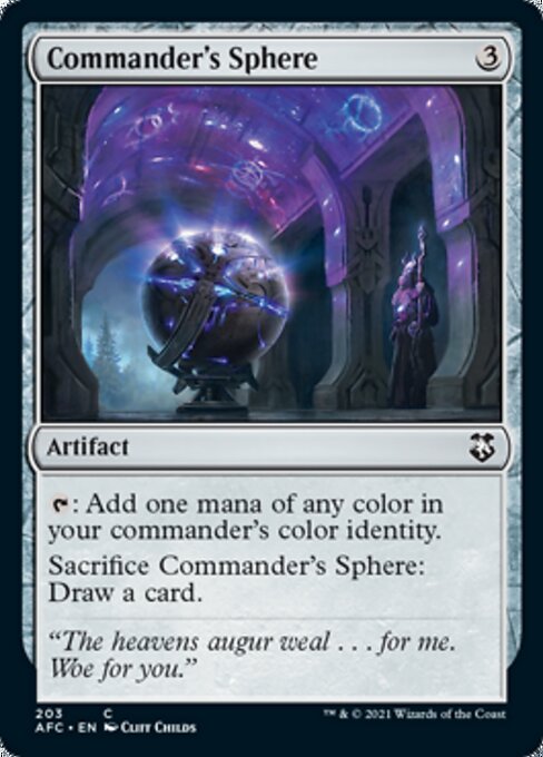 Commander's Sphere (Commander 2021 Forgotten Realms) Near Mint
