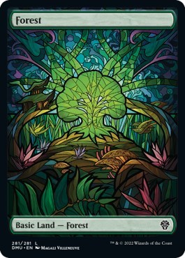 Forest (Showcase) (Dominaria United) Light Play Foil