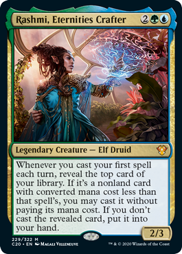 Rashmi, Eternities Crafter (Commander 2020 Ikoria) Light Play