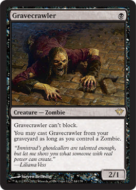 Gravecrawler (Dark Ascension) Light Play Foil