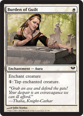 Burden of Guilt (Dark Ascension) Near Mint Foil