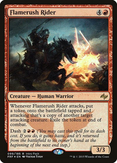 Flamerush Rider (Promos: Unique and Miscellaneous) Medium Play Foil