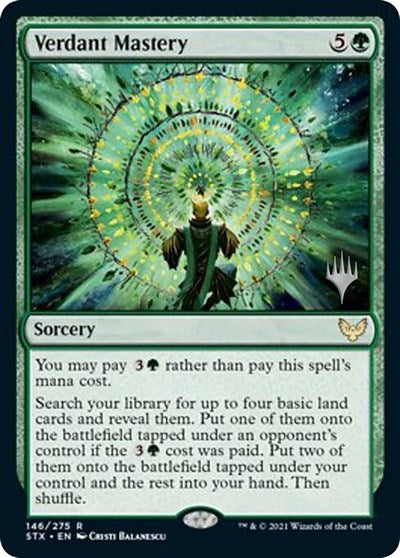 Verdant Mastery (Promo Pack: Strixhaven) Near Mint Foil