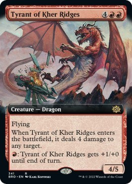 Tyrant of Kher Ridges (Extended Art) (The Brothers' War) Near Mint Foil