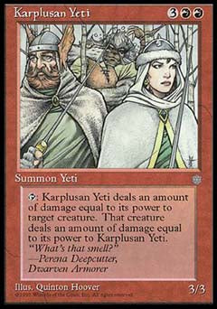 Karplusan Yeti (Ice Age) Medium Play