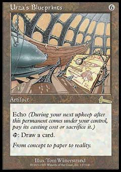 Urza's Blueprints (Urza's Legacy) Medium Play