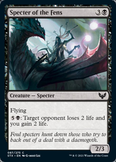 Specter of the Fens (Strixhaven) Near Mint Foil