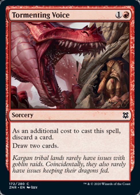 Tormenting Voice (Zendikar Rising) Medium Play
