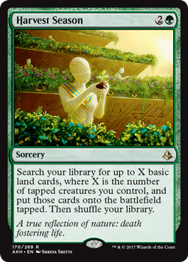 Harvest Season (Amonkhet) Light Play
