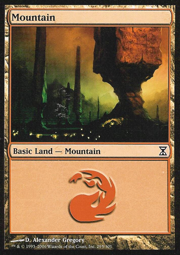 Mountain (295) (Time Spiral) Medium Play Foil