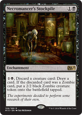 Necromancer's Stockpile (Magic 2015 Core Set) Medium Play