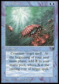 Mana Drain (Legends) Heavy Play
