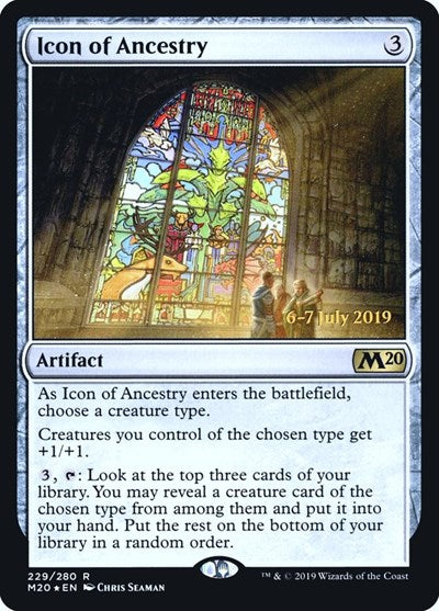 Icon of Ancestry (Promos: Prerelease Cards) Medium Play Foil