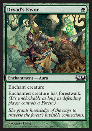 Dryad's Favor (Magic 2011 Core Set) Near Mint