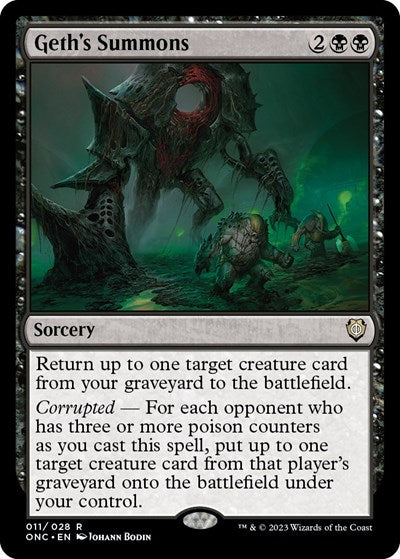 Geth's Summons (Commander: Phyrexia: All Will Be One) Near Mint