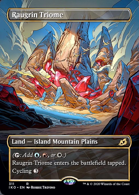 Raugrin Triome (Showcase) (Ikoria: Lair of Behemoths) Near Mint Foil