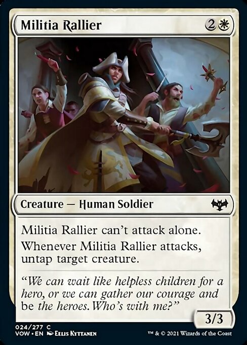Militia Rallier (Innistrad: Crimson Vow) Medium Play
