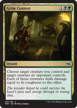 Grim Contest (Fate Reforged) Light Play