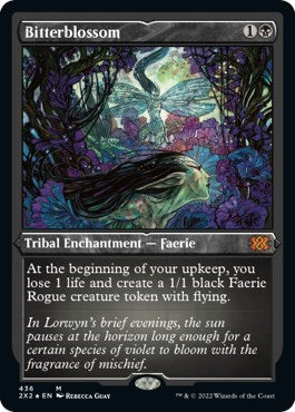 Bitterblossom (Foil Etched) (Double Masters 2022) Light Play Foil