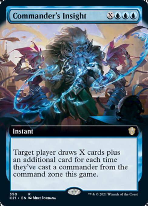Commander's Insight (Extended Art) (Commander 2021 Strixhaven) Light Play
