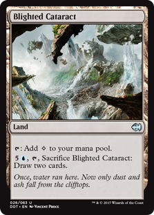Blighted Cataract (Duel Decks: Merfolk vs Goblins) Light Play