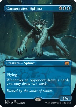 Consecrated Sphinx (Borderless) (Double Masters 2022) Near Mint Foil