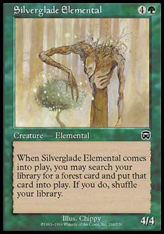Silverglade Elemental (Mercadian Masques) Light Play Foil