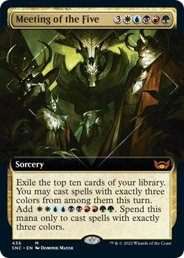 Meeting of the Five (Extended Art) (Streets of New Capenna) Near Mint Foil