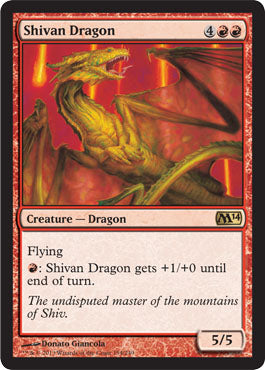 Shivan Dragon (Magic 2014 Core Set) Near Mint