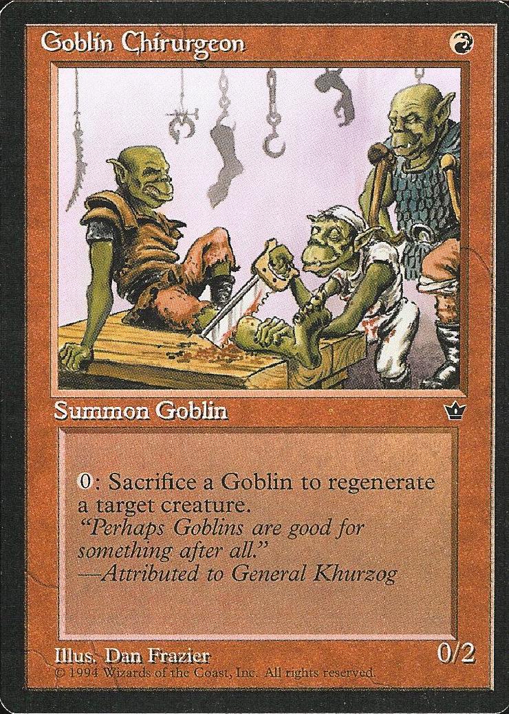 Goblin Chirurgeon (2) (Fallen Empires) Medium Play