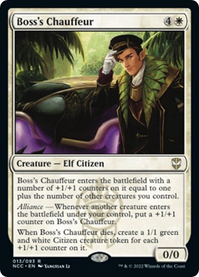 Boss's Chauffeur (Commander: Streets of New Capenna) Near Mint