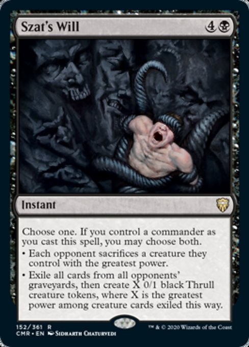 Szat's Will (Commander Legends) Near Mint