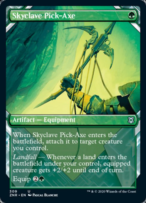 Showcase Skyclave Pick-Axe (Zendikar Rising) Near Mint Foil