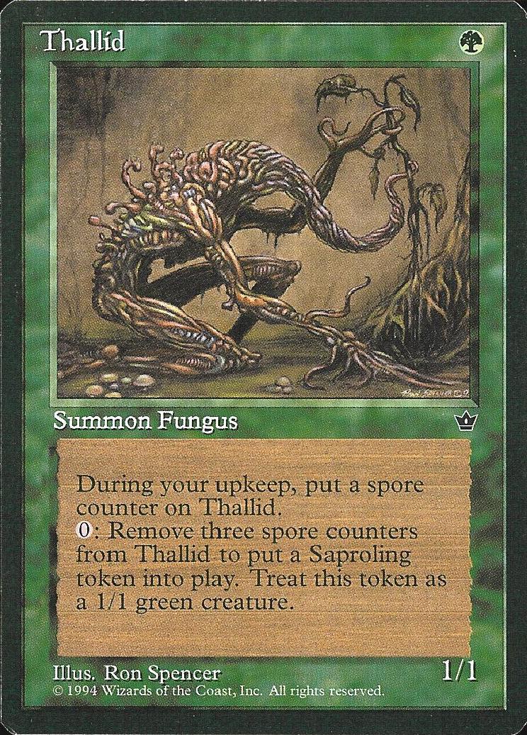 Thallid (4) (Fallen Empires) Medium Play