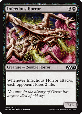 Infectious Horror (Magic 2019 Core Set) Near Mint
