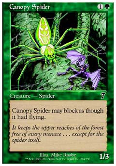Canopy Spider (7th Edition) Medium Play Foil