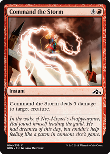 Command the Storm (Guilds of Ravnica) Medium Play