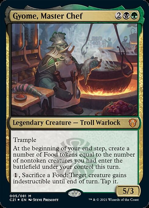 Gyome, Master Chef (Commander 2021 Strixhaven) Light Play Foil