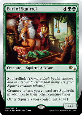 Earl of Squirrel (Unstable) Light Play Foil