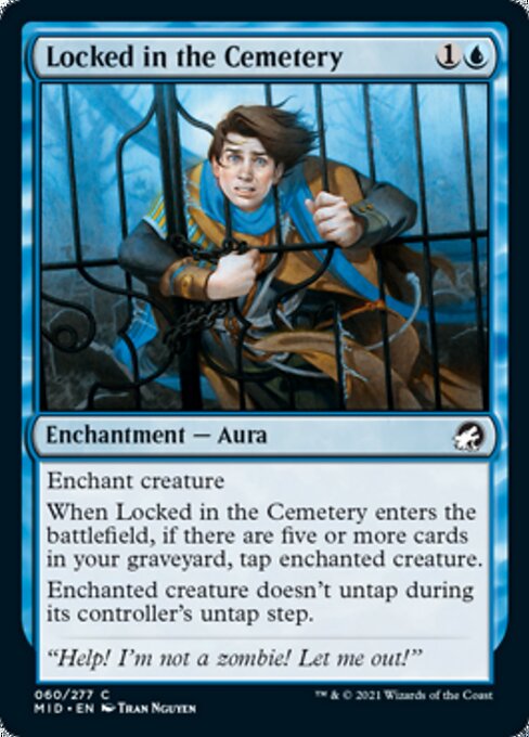 Locked in the Cemetery (Innistrad: Midnight Hunt) Near Mint Foil