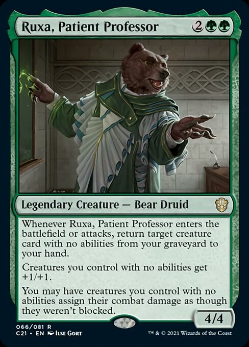 Ruxa, Patient Professor (Commander 2021 Strixhaven) Light Play