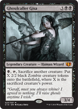 Ghoulcaller Gisa (Commander 2014 Edition) Light Play