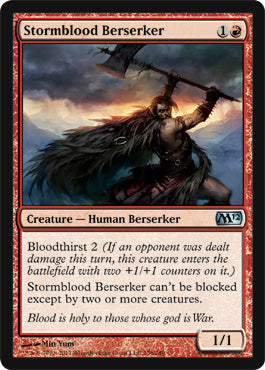 Stormblood Berserker (Magic 2012 Core Set) Medium Play