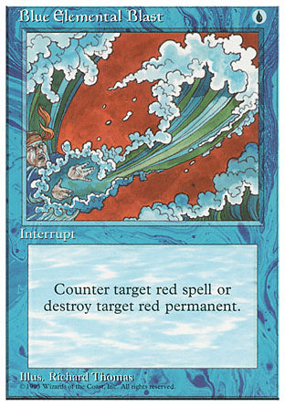 Blue Elemental Blast (4th Edition) Medium Play